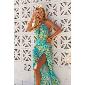 LE SALTY LABEL Sz M Medium Bianca Cutaway Cutout Maxi Dress NWT